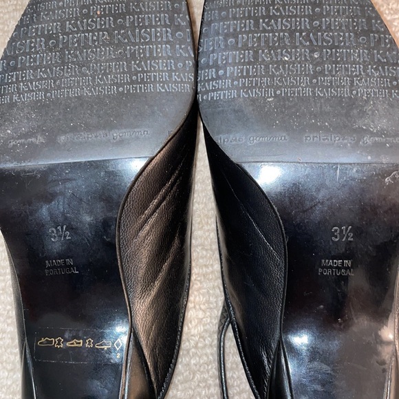 Peter Kaiser Square Toe Sling Back Heels - Picture 7 of 10